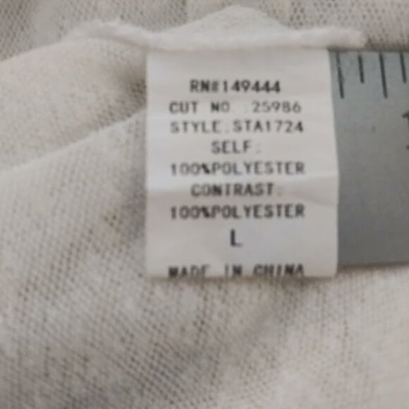 Ember women's size L white sheer cardigan sweater - Picture 15 of 16